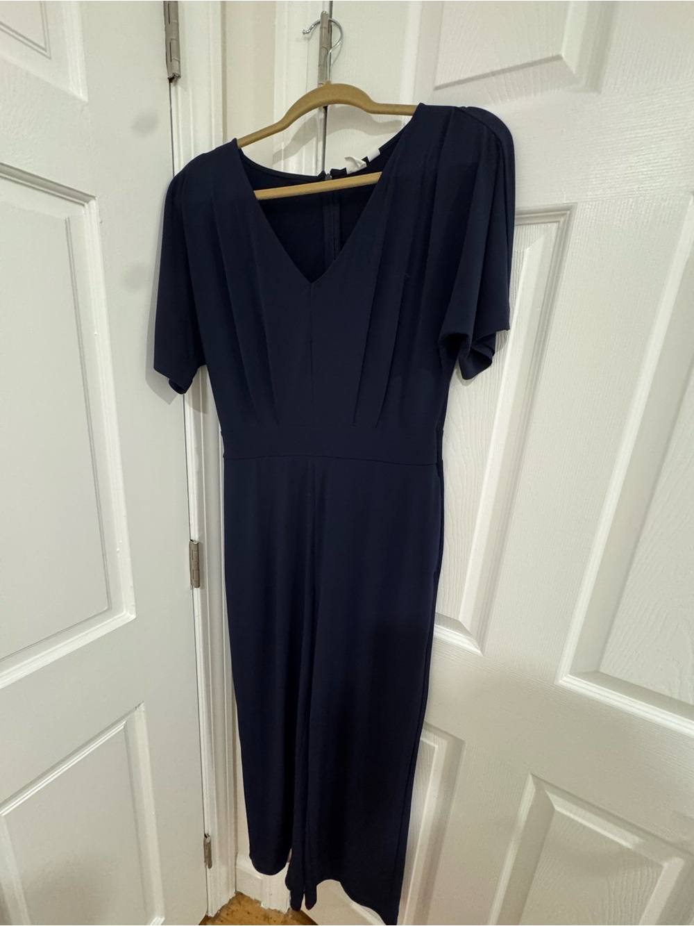 GAP Navy V-Neck Midi Dress